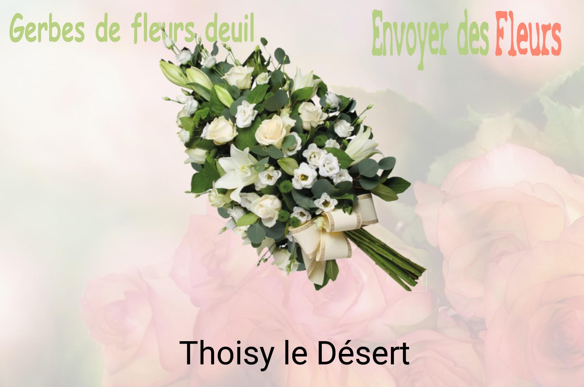 Gerbe de fleurs de deuil livrée à Thoisy-le-Désert